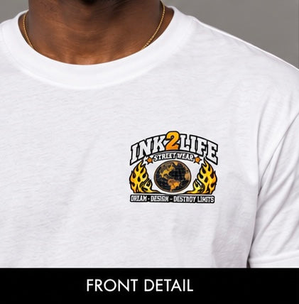 INK2LIFE Dream Design Destroy Limits Men’s Gray Tee