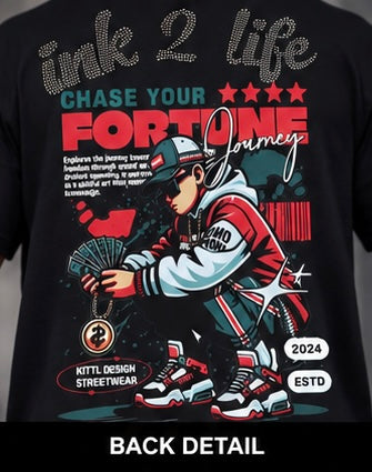 INK2life Chase Your Fortune Graphic T-Shirt