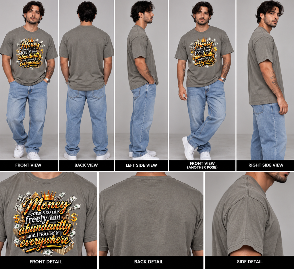 INK2LIFE Money Comes to Me Graphic Tee