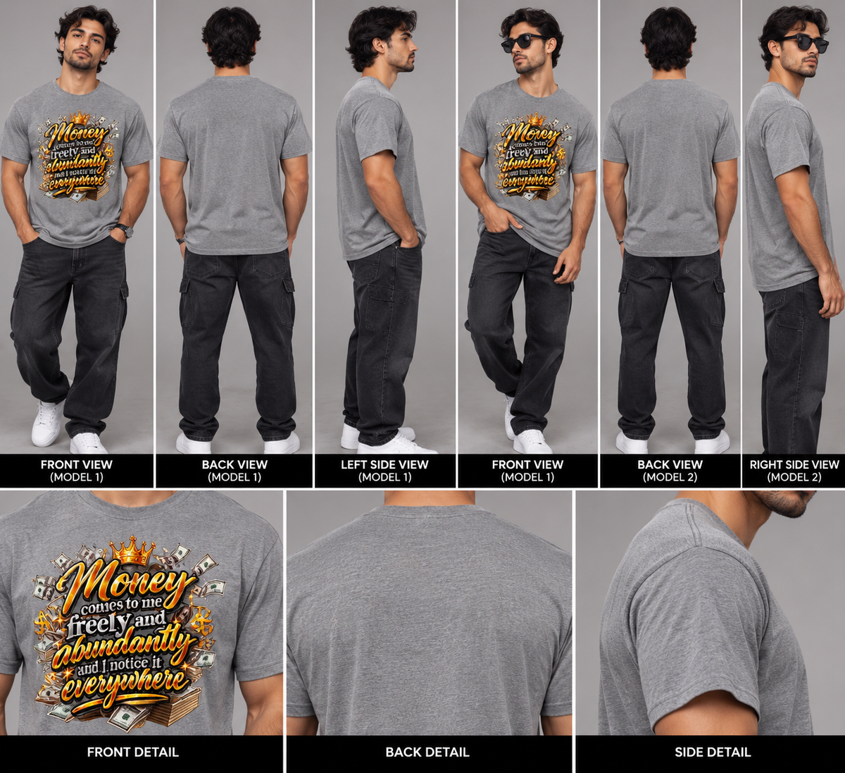 INK2LIFE Money Comes to Me Graphic Tee