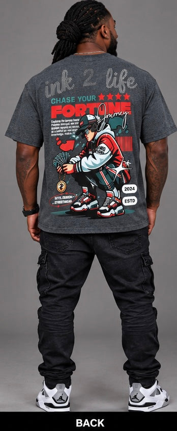 INK2life Chase Your Fortune Graphic T-Shirt