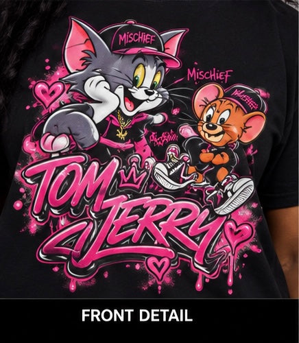Ink2life woman Tom and Jerry inspired graphic street wear T-Shirt