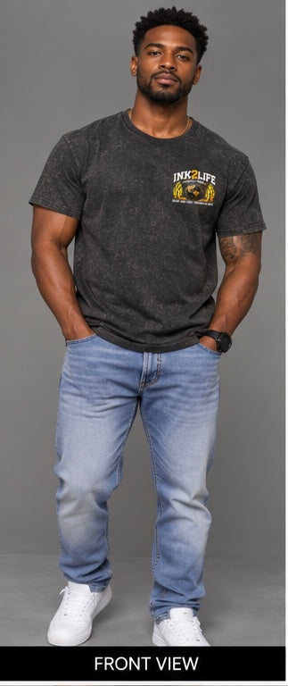 INK2LIFE Dream Design Destroy Limits Men’s Gray Tee