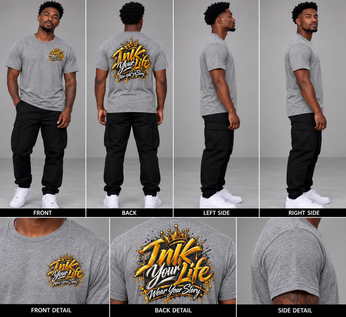 INK2LIFE Ink Your Life Men’s Graphic Tee