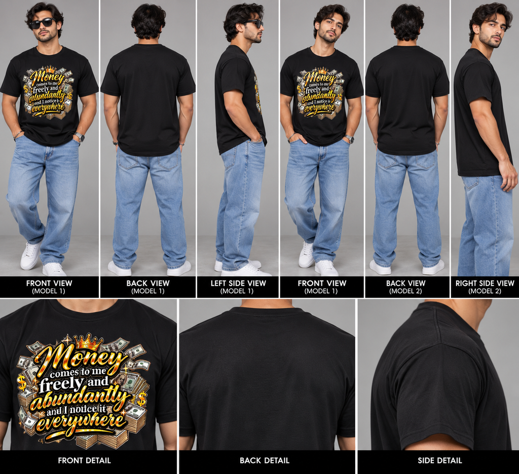 INK2LIFE Money Comes to Me Graphic Tee