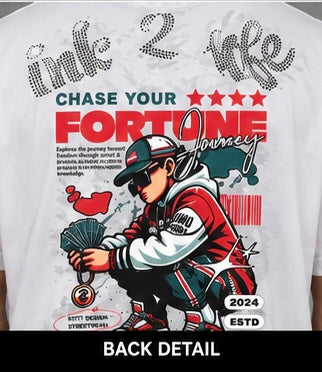INK2life Chase Your Fortune Graphic T-Shirt