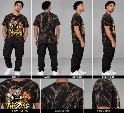 Tom and Jerry cartoon inspired ink2life graphic street wear t-shirt