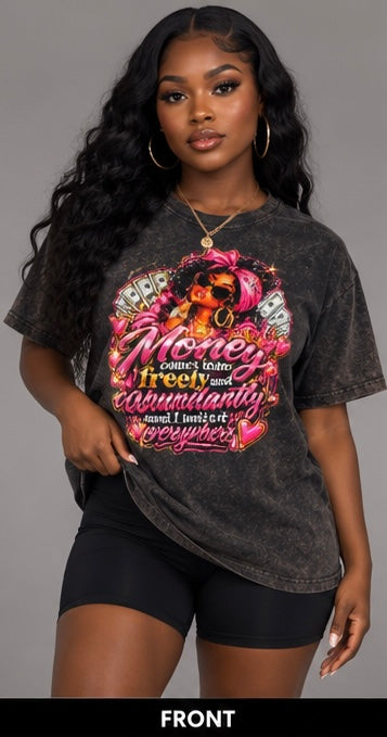 INK2LIFE Money Comes to Me Women’s T-Shirt